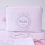 NECESER PERSONALIZADO, VINTAGE ROSA LETRA GRIS